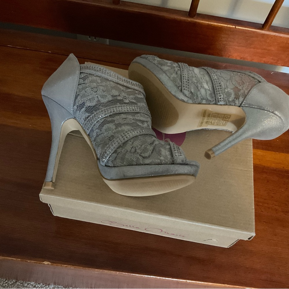 Bella Marie Helena 2 stilleto open toe ankle boots size 7